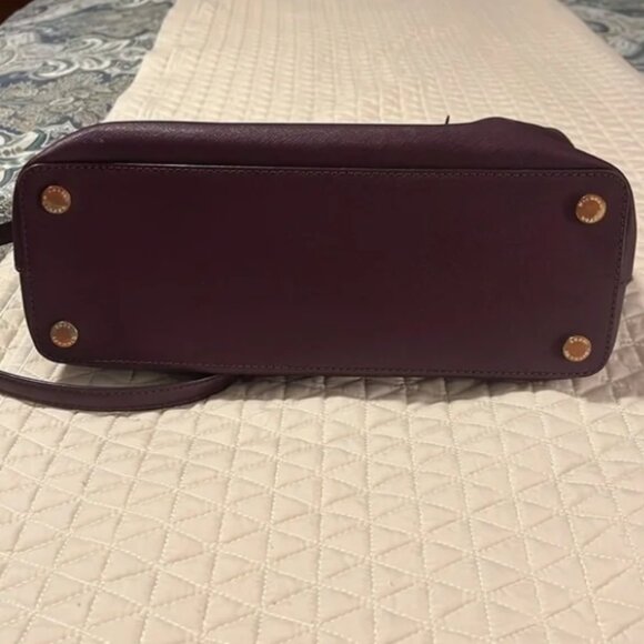 Michael Kors Edith Large Saffiano Leather Handbag (Merlot) - Picture 4 of 8